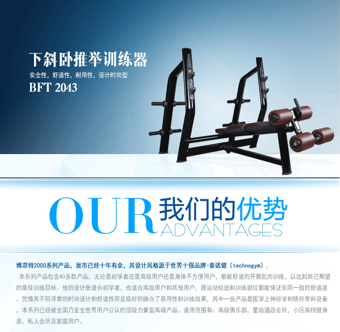 下斜推舉訓練架 下斜臥推舉訓練器 組合健身器材 